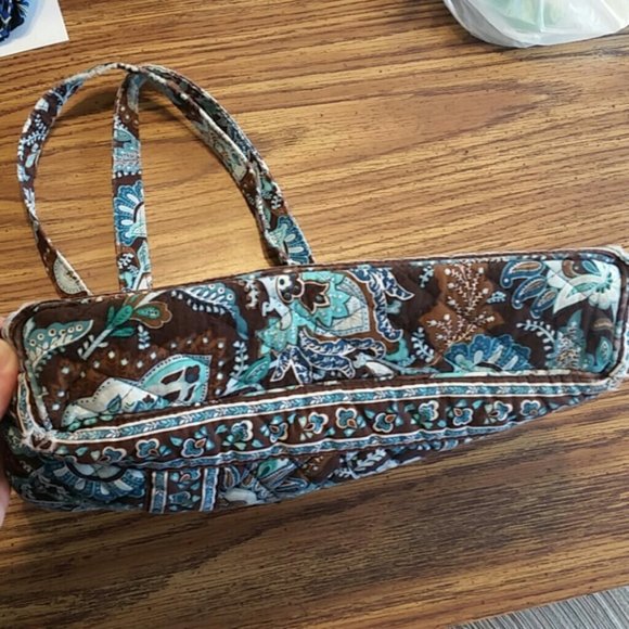 Vera Bradley Blue Brown Java Print Purse EUC - Picture 4 of 7